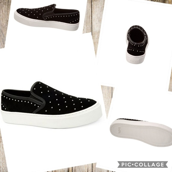 Coach Shoes - Coach Cameron Studded Suede Slip-on Sneaker